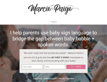 Tablet Screenshot of marciepaige.com